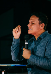a pastor preaching